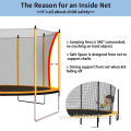 Trampoline with Safety Enclosure Net jumping Bed Trampoline